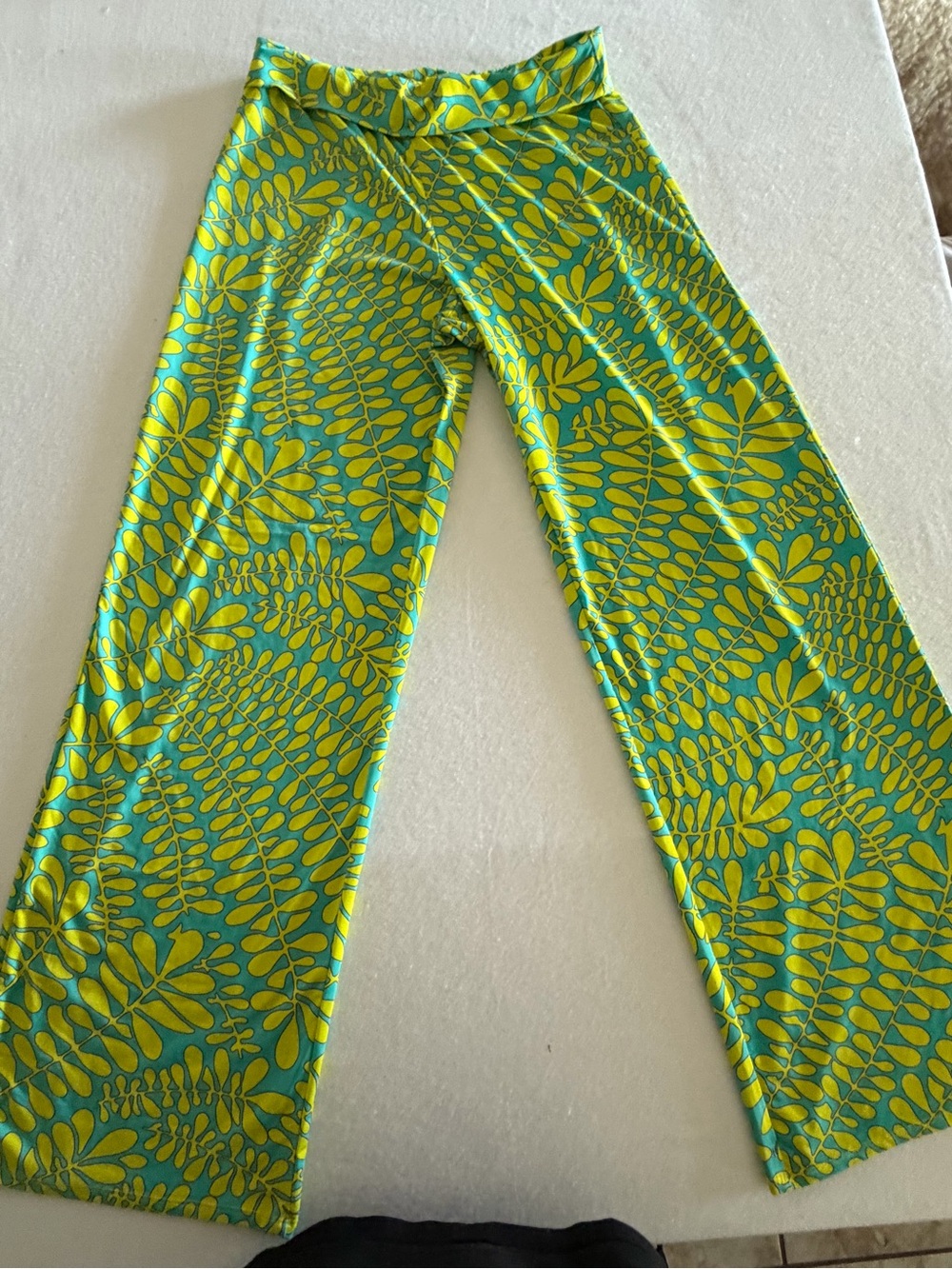 Trina Turk Trellis Print Wide Leg Swim Cover Up Pants Sz S
